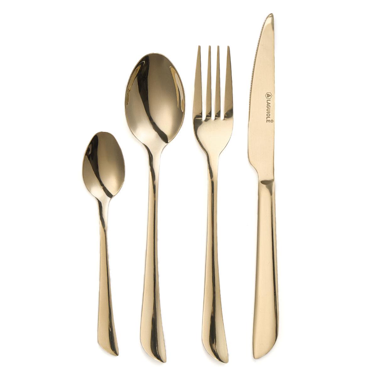 Ménagère 24 pièces - "Théa champagne" argent, LAGUIOLE CUISSON