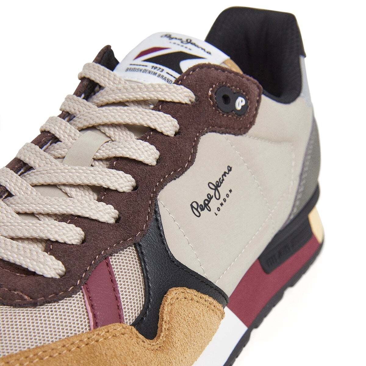 Baskets De Course D'inspiration Rétro beige caramel, PEPE JEANS