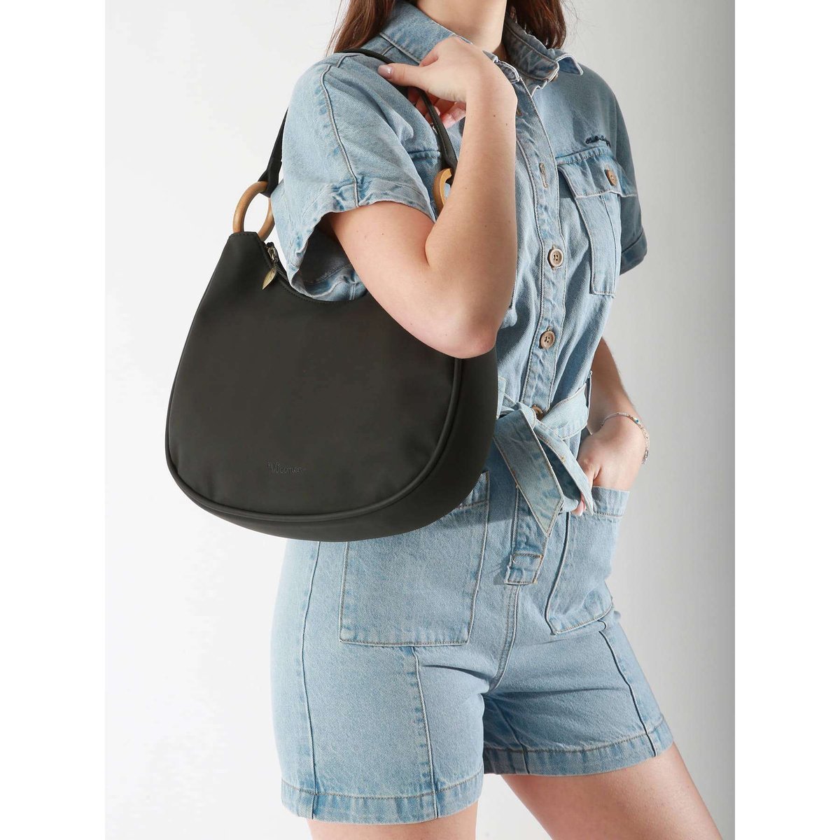Sac porté épaule Crocus black, WOOMEN