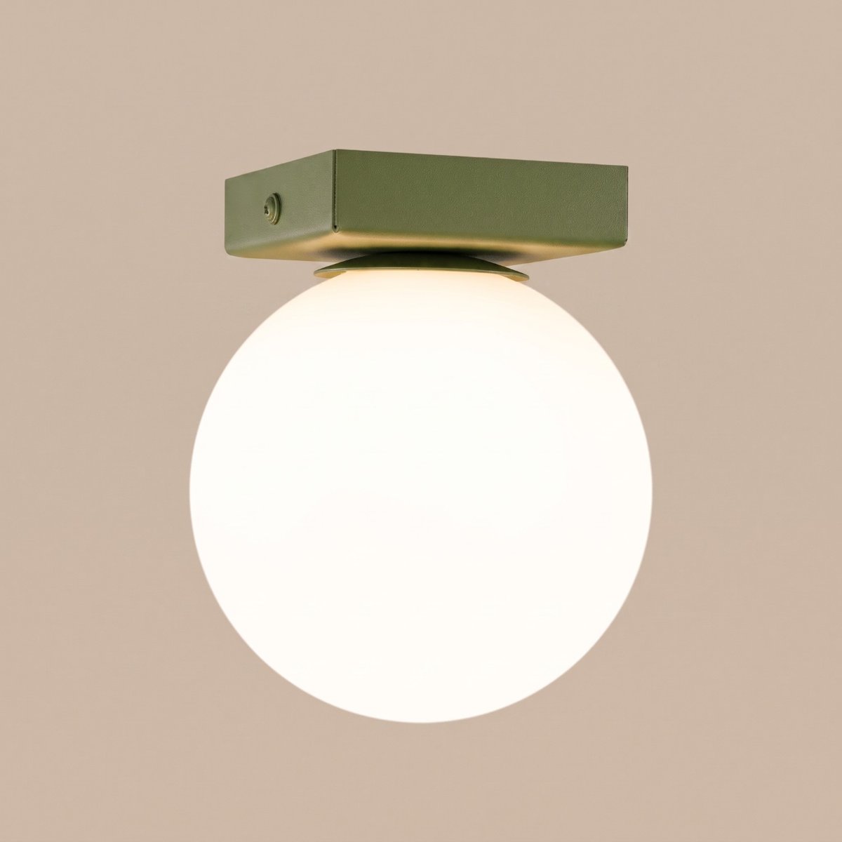 Plafonnier Acier Vert Olive G9 1 Yoli vert olive, EDEN