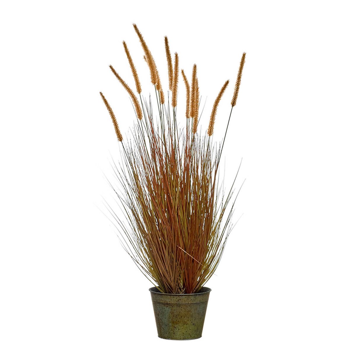 Planta artificial "Dogtail Grass Orange" 105cm, BORGHESI laranja, BORGHESI