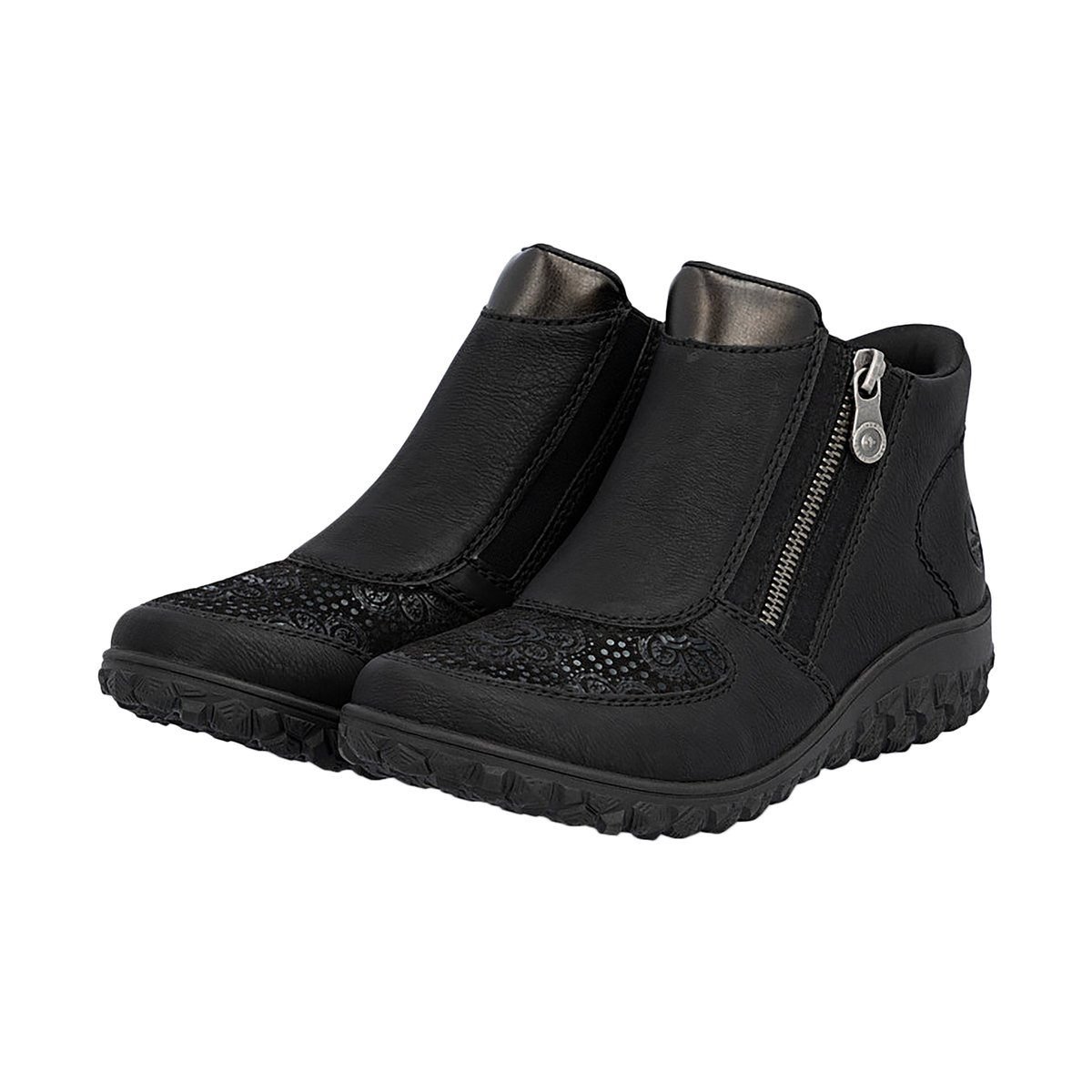 Basket Montante à Zip Belinga noir, RIEKER