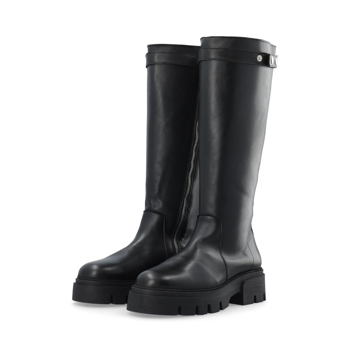 Bottes Au Genou noir - black, BIANCO