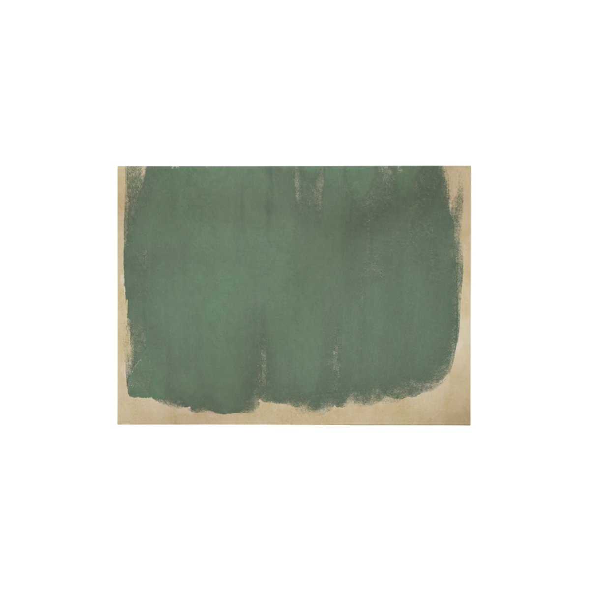 Toile avec cadre en bois, 70 x 50 cm vert, HANNUN