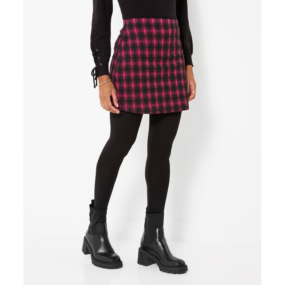 Legging-Jupe à Carreaux Millie rouge, JOE BROWNS