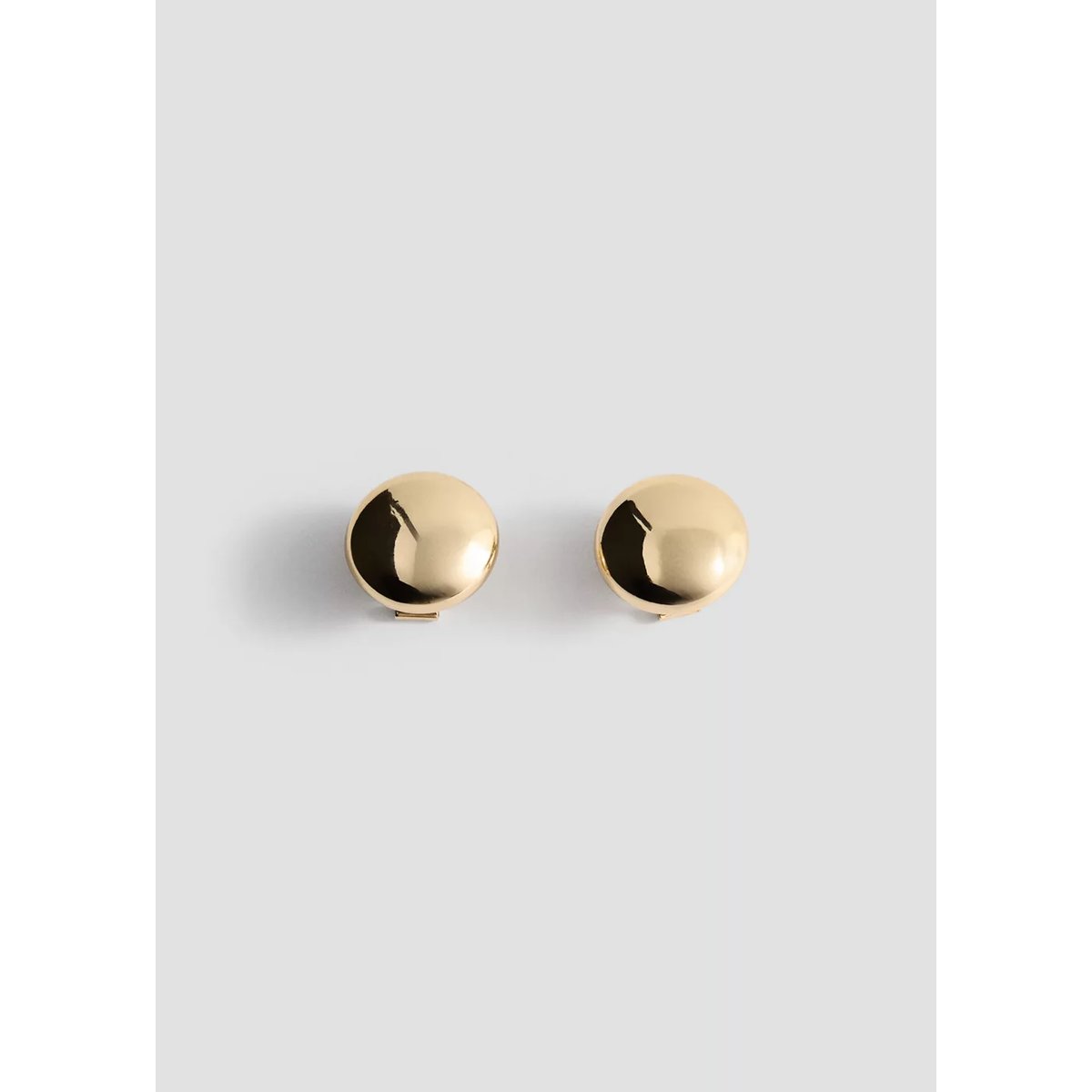 Boucles d'oreilles rondes volume or, MANGO
