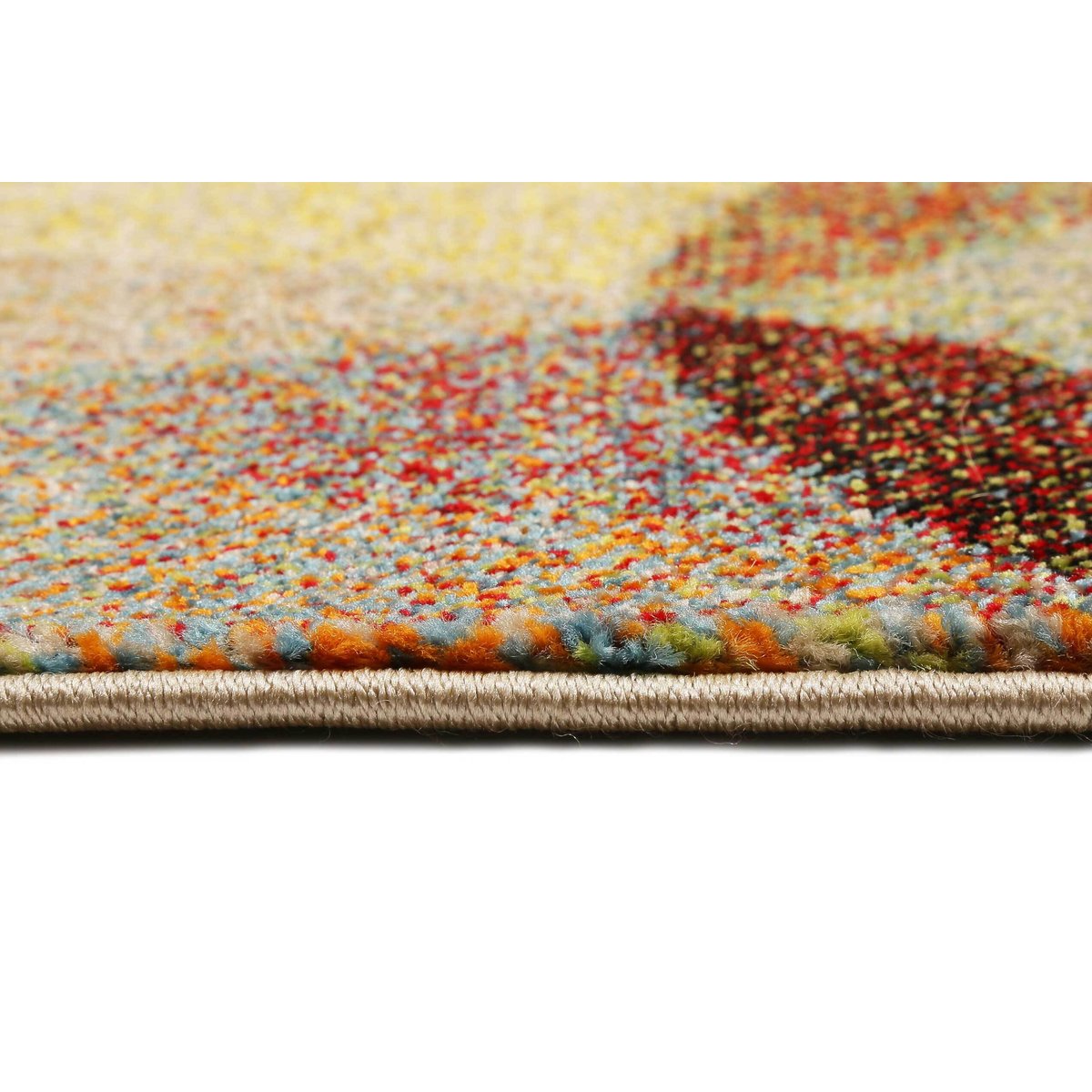 Tapis salon moderne look vintage chiné , Modernina coloré, ESPRIT