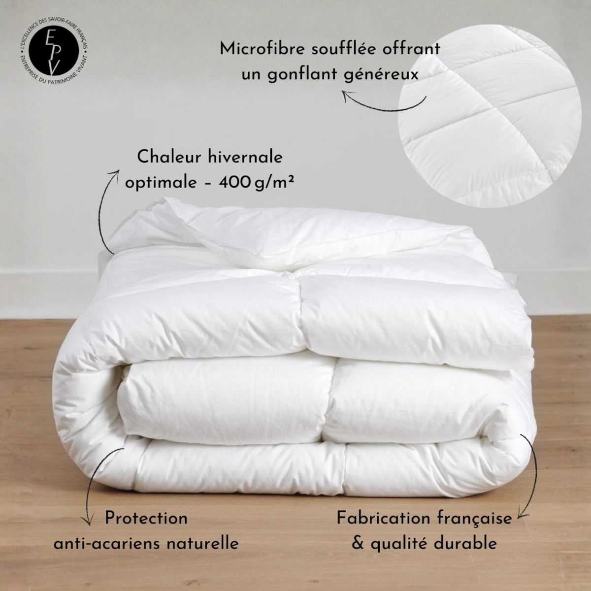 Couette Hiver - Confort Infini blanc, TRADITION DES VOSGES