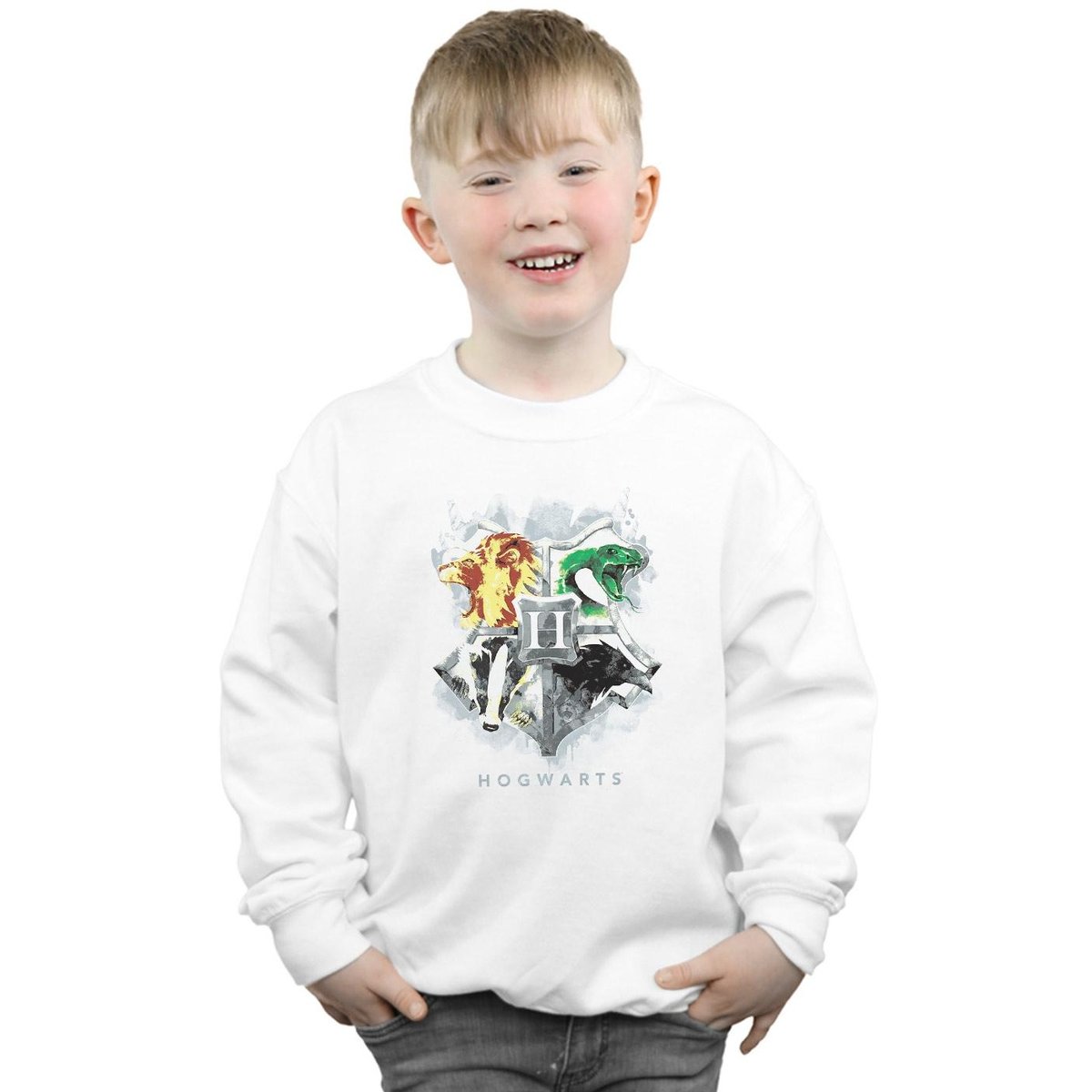 Sweat HOGWARTS blanc, HARRY POTTER