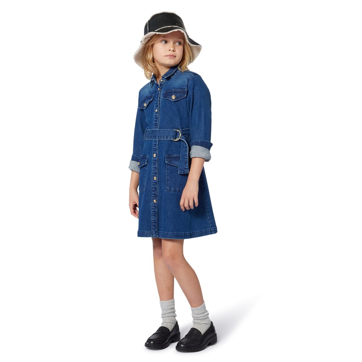 Robe en denim denim blue, MICHAEL KORS