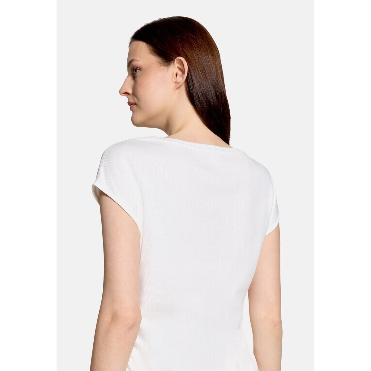 Haut casual de texture côtelée blanc, BETTY BARCLAY