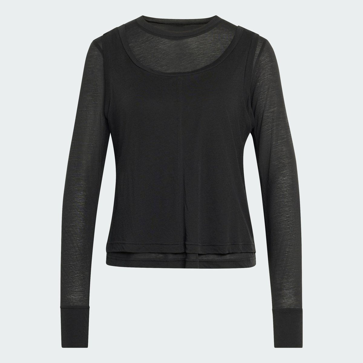Haut Manches Longues Transparent Soft Lux Haut Manches Longues Transparent Soft Lux black, ADIDAS SPORTSWEAR