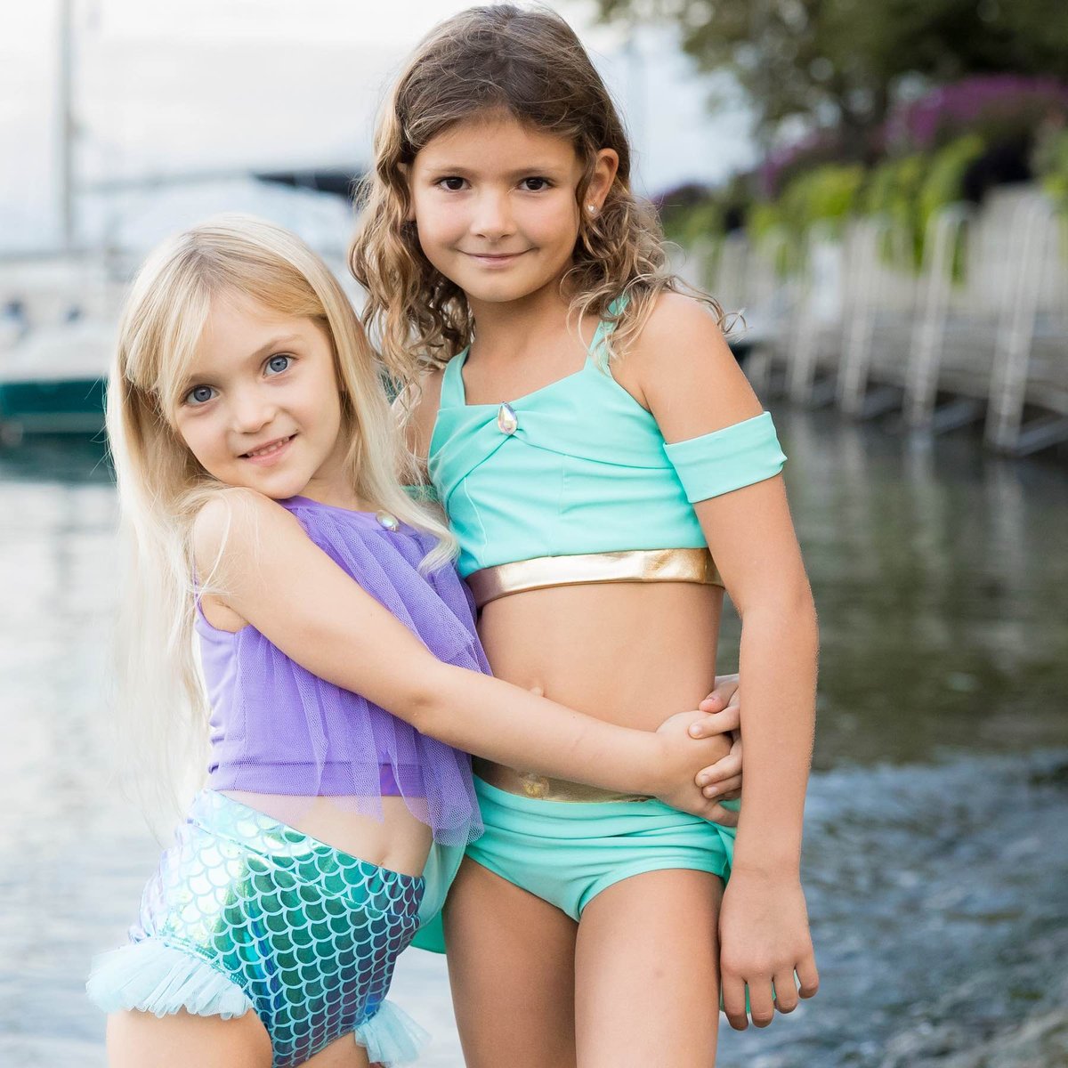 Maillot de bain 2 pièces princesse vert, GREAT PRETENDERS