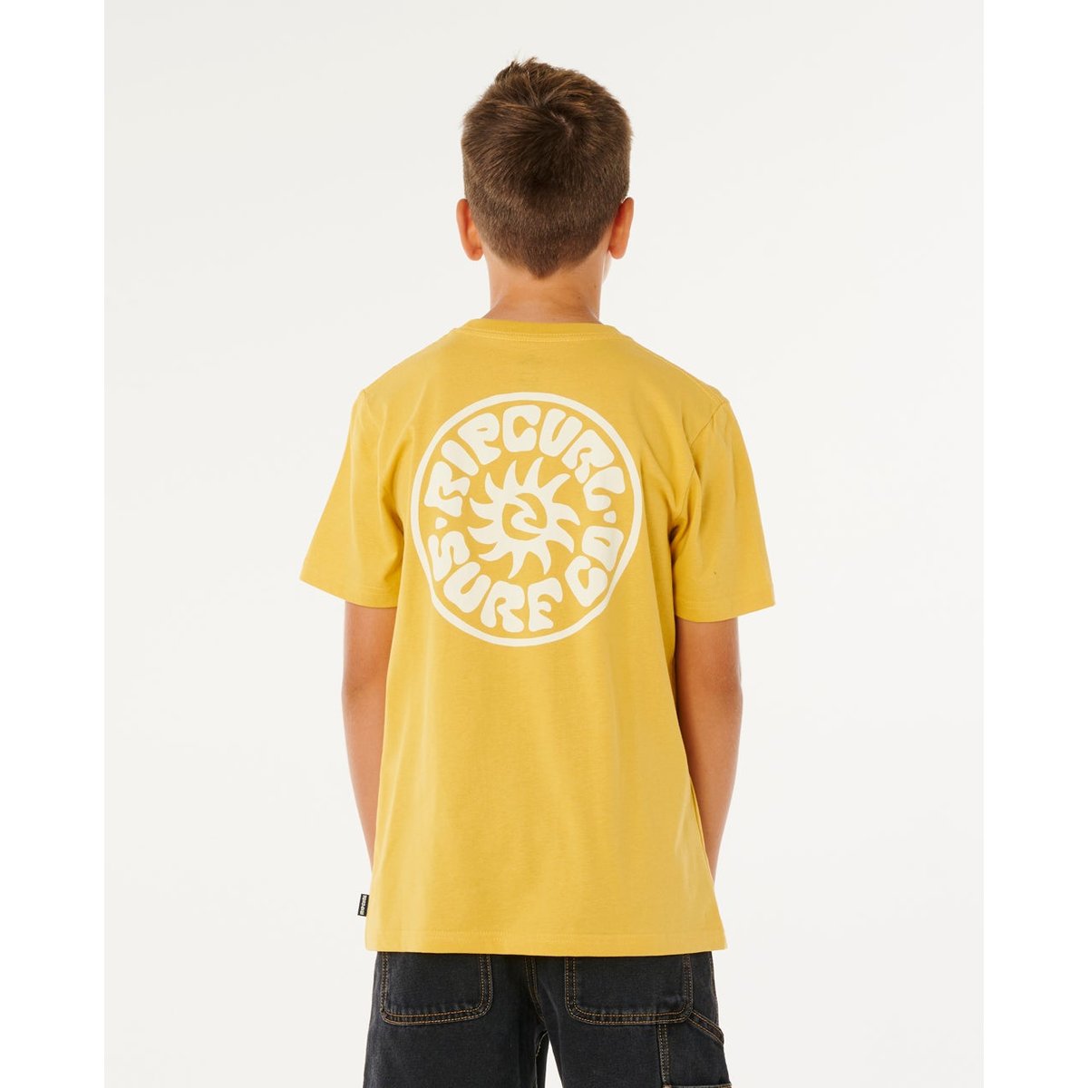 T-shirt à manches courtes Pacific Rinse Circle Enfant ocre, RIP CURL