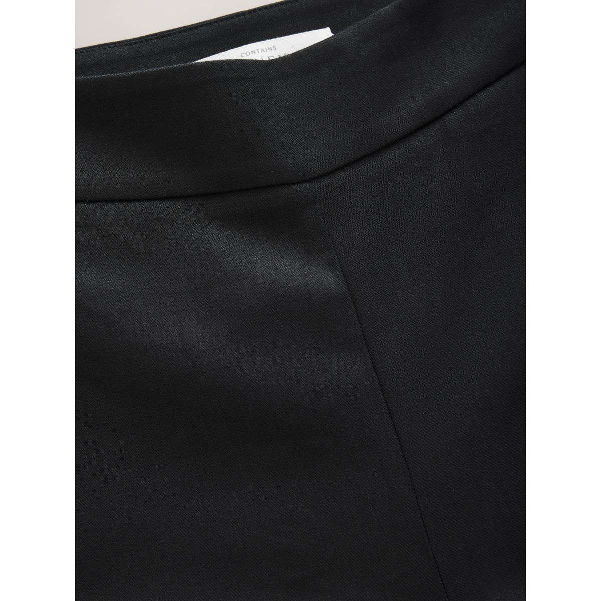Pantalon tailleur slim court avec lin noir, NEXT