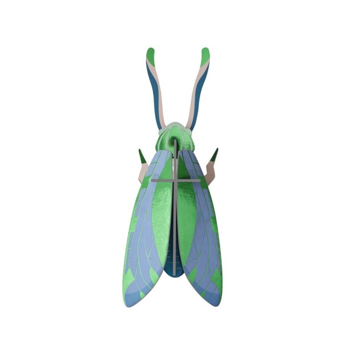Sauterelle décoration murale carton métallisé Grasshopper multicolore, STUDIO ROOF