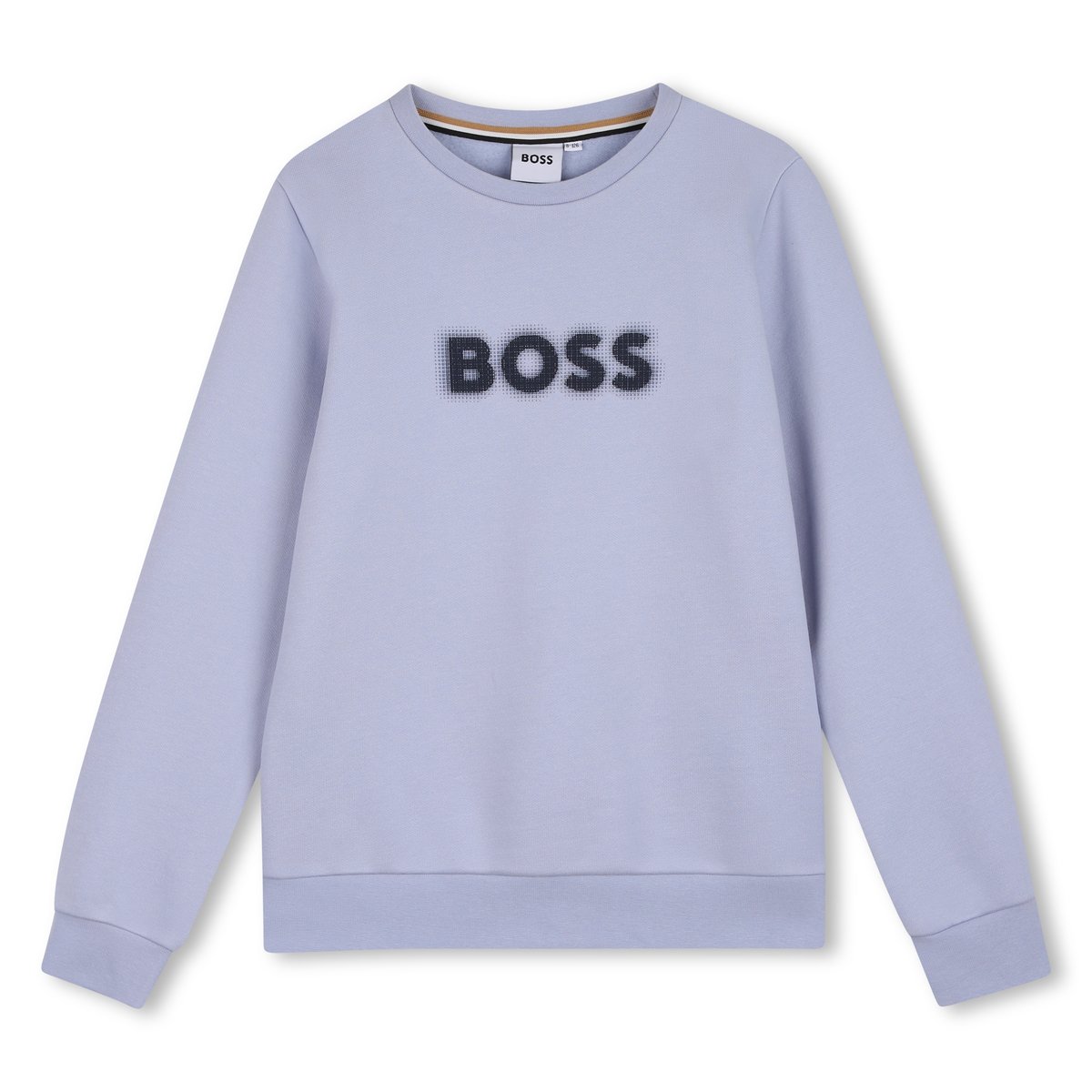 Sweat-shirt col rond bleu delave, BOSS KIDSWEAR