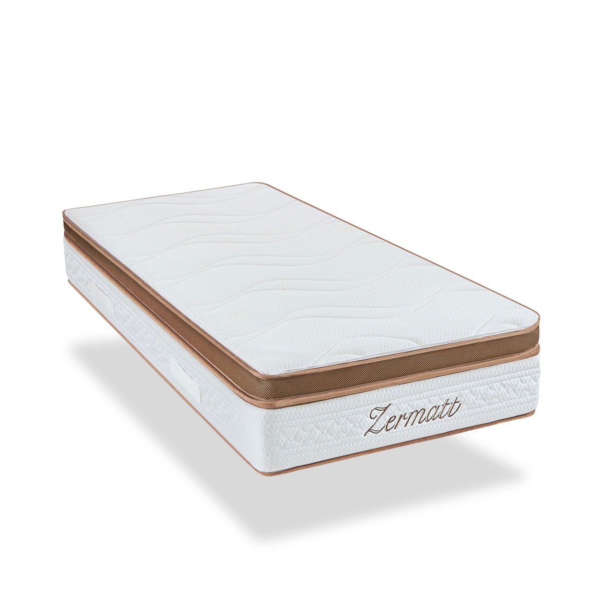 Matelas Mousse Zermatt 140x200 cm Accueil Mémoire de forme blanc, BELLECOUR