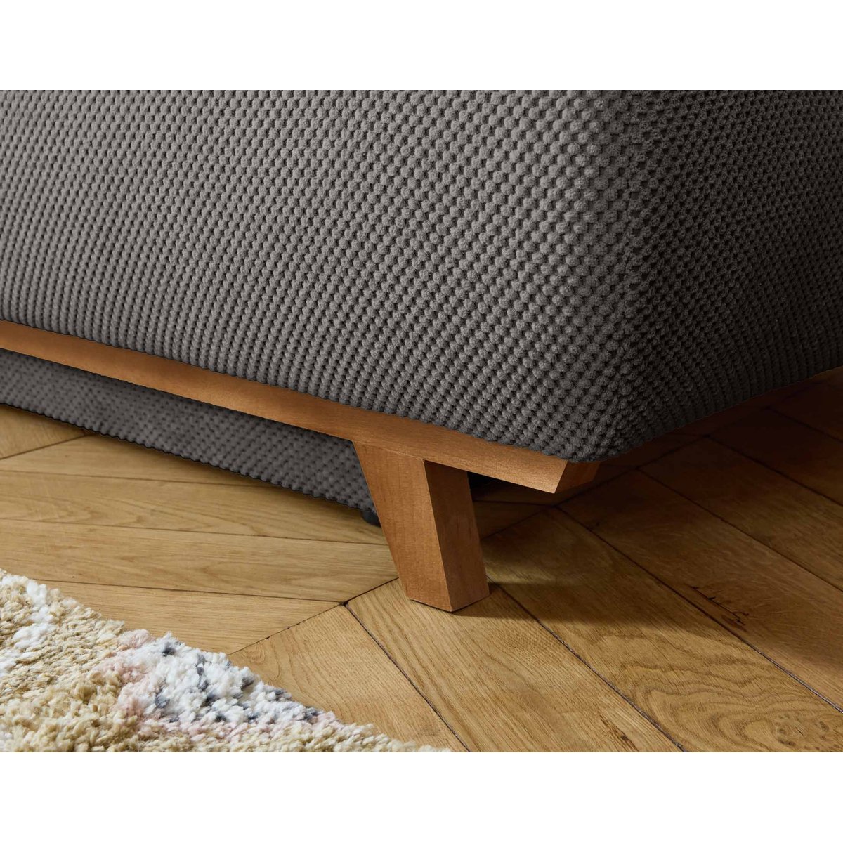 Canapé Convertible 4 places - CRISTAL gris foncé, BEST MOBILIER