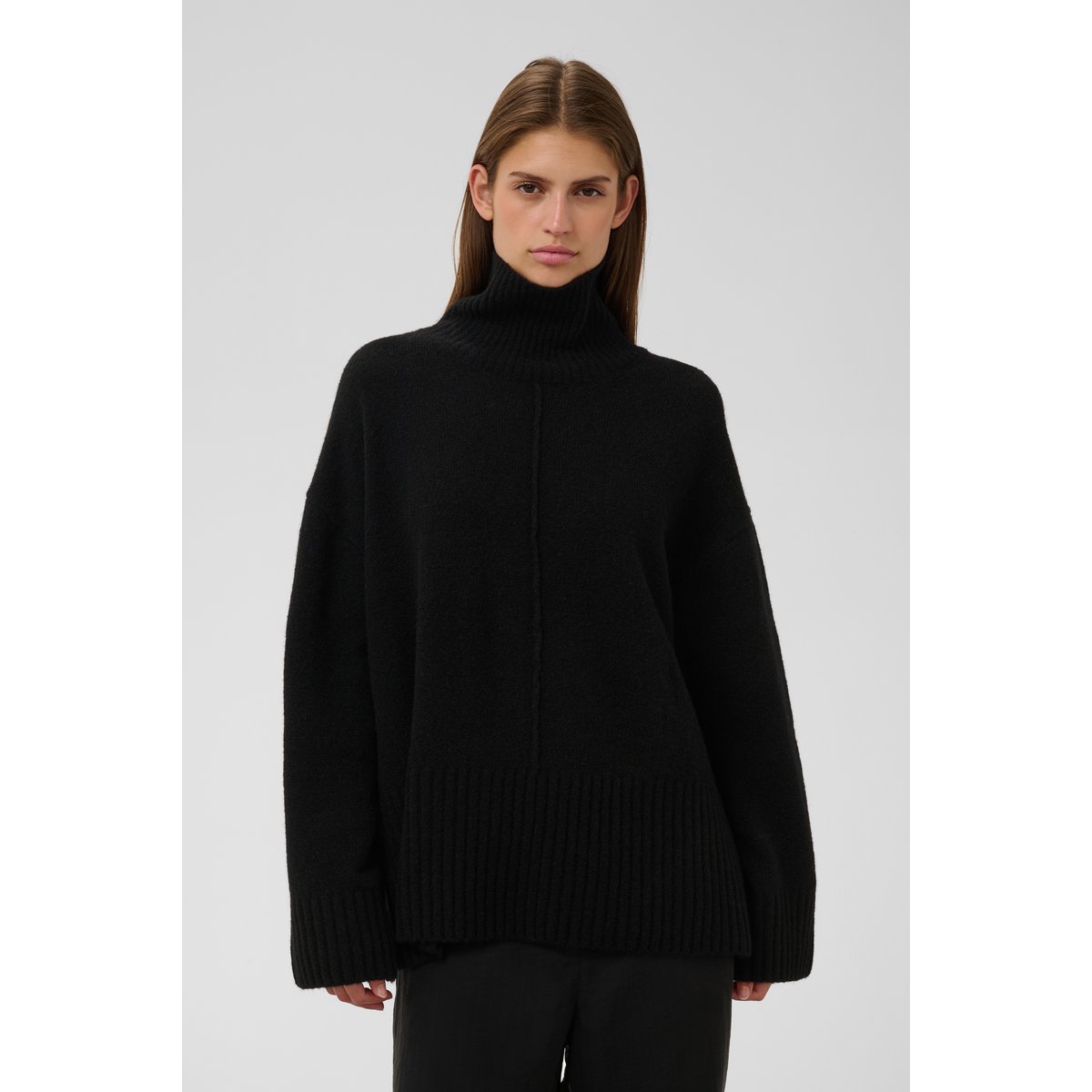 Pullover tricoté noir black, SOAKED IN LUXURY
