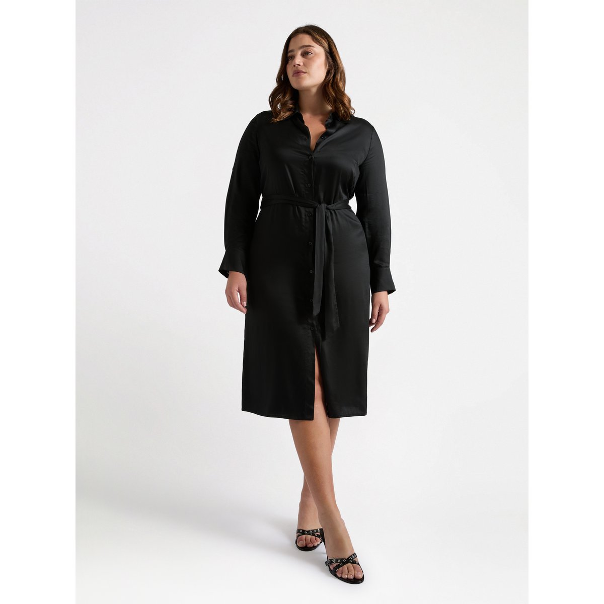 Robe chemise - POWER noir, FIORELLA RUBINO
