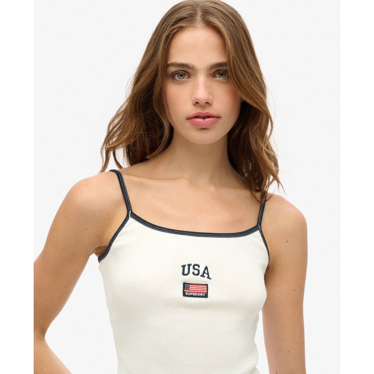 Débardeur Athletic Essentials Coupe Ajustée blanc cassé, SUPERDRY