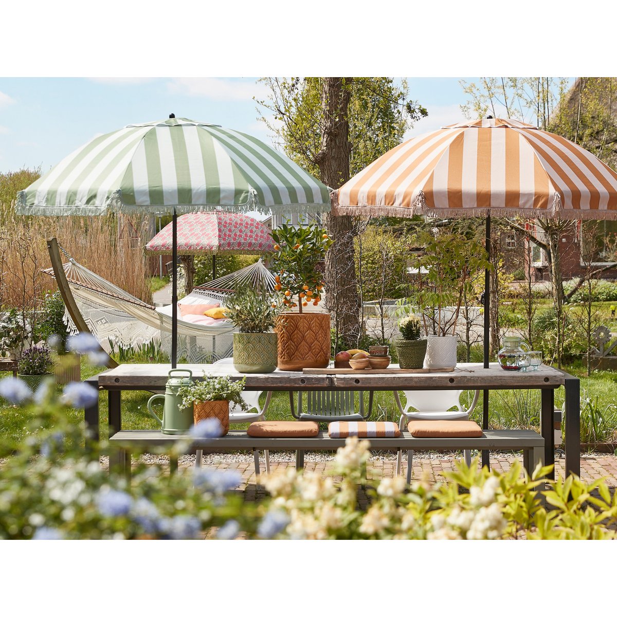 Parasol fleuri MITCHELL fuchsia, IN THE MOOD COLLECTION