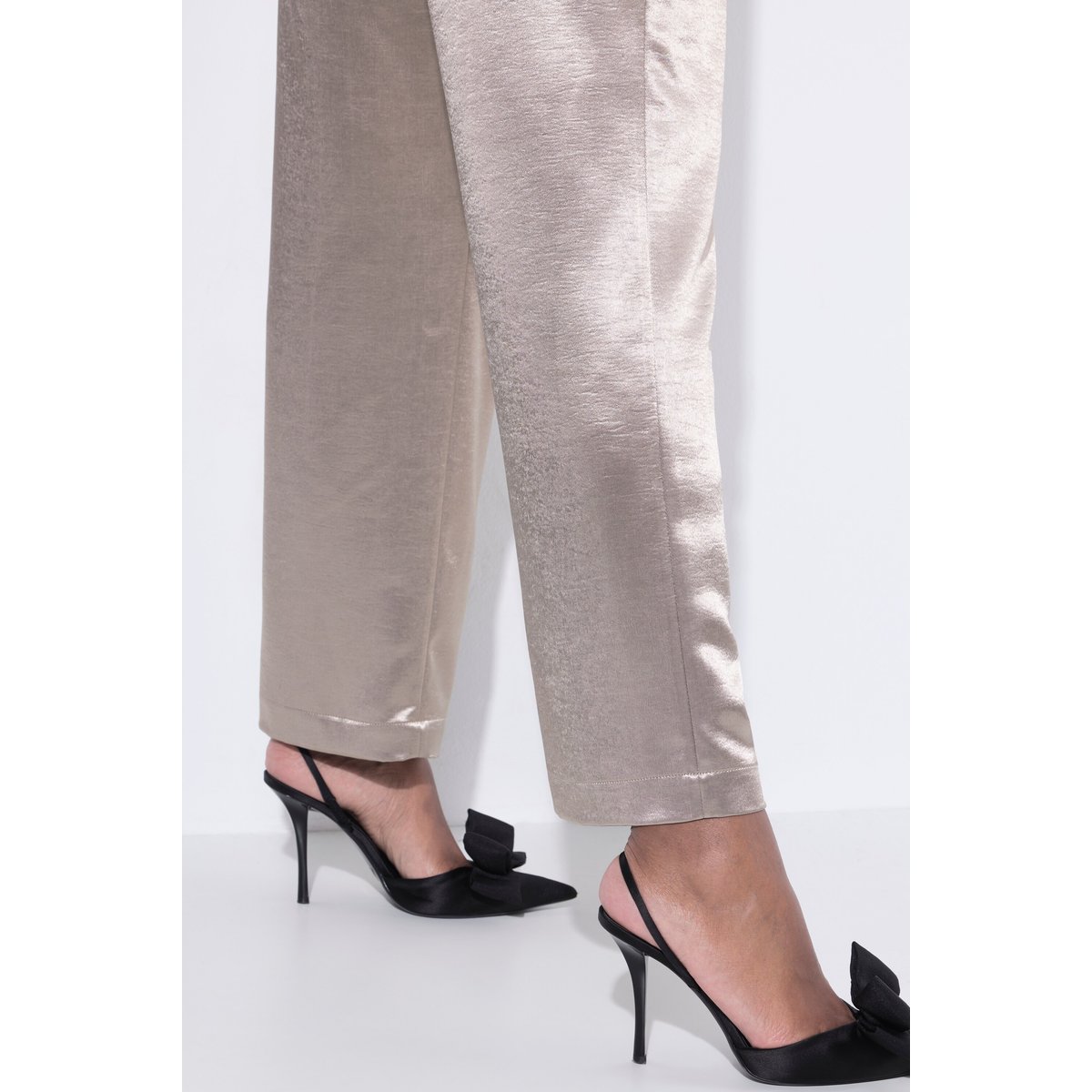 Pantalon en satin Rose or, ULLA POPKEN