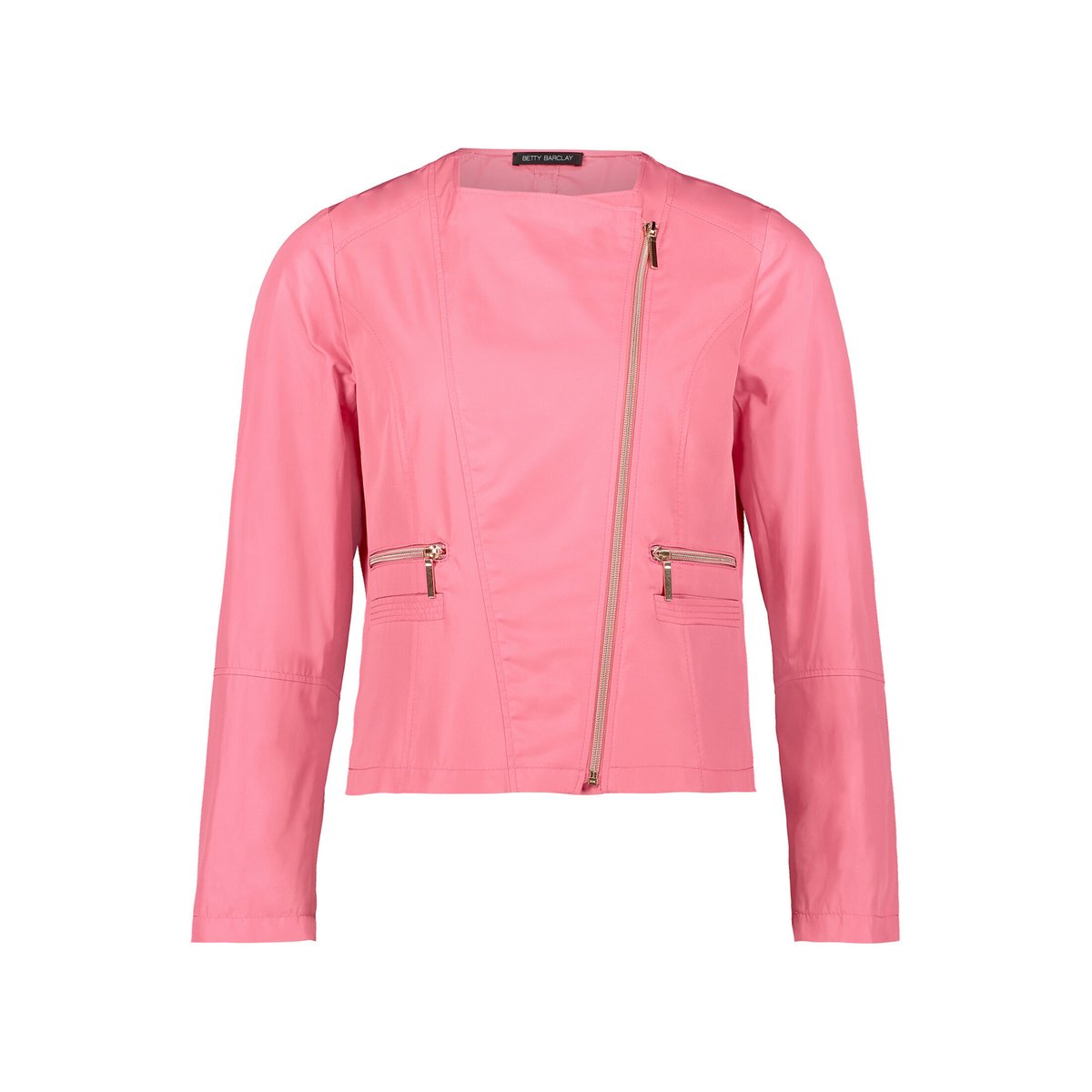 Veste de style motard à fermeture zippée fruit dove, BETTY BARCLAY