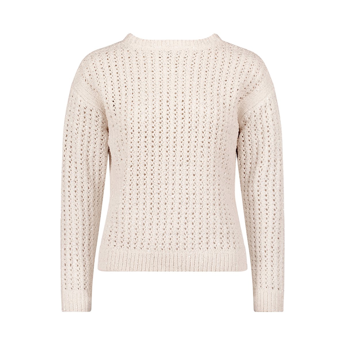 Pull-over en grosse maille à motif ajouré silky beige, BETTY BARCLAY