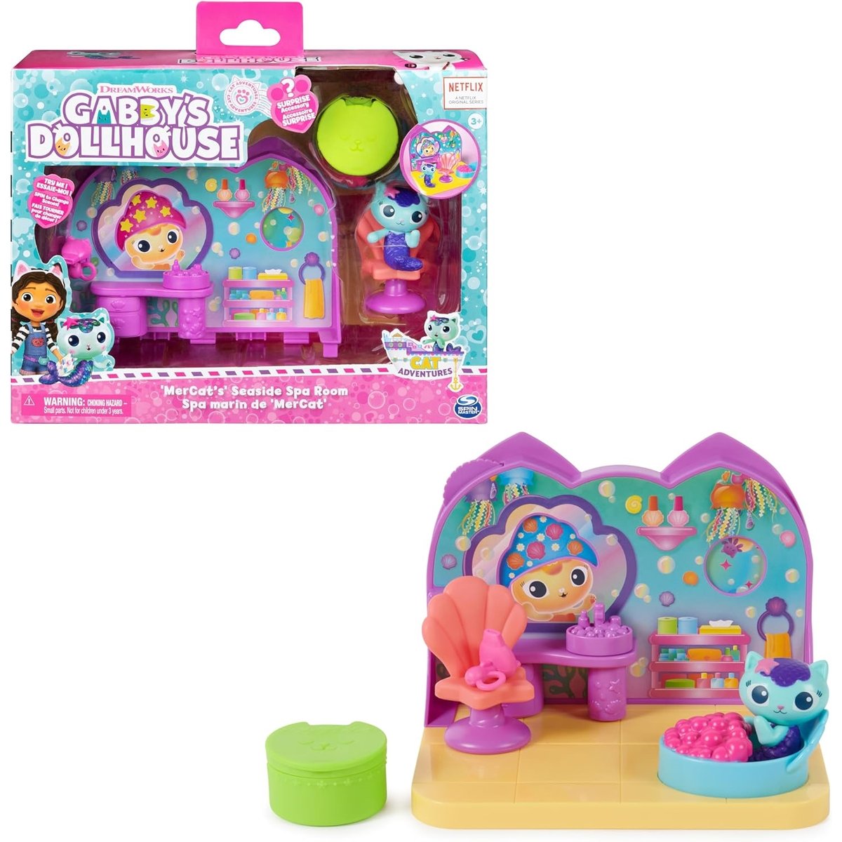 Gabby's - Pièce de luxe - MerCat Spa multicolore, SPIN MASTER