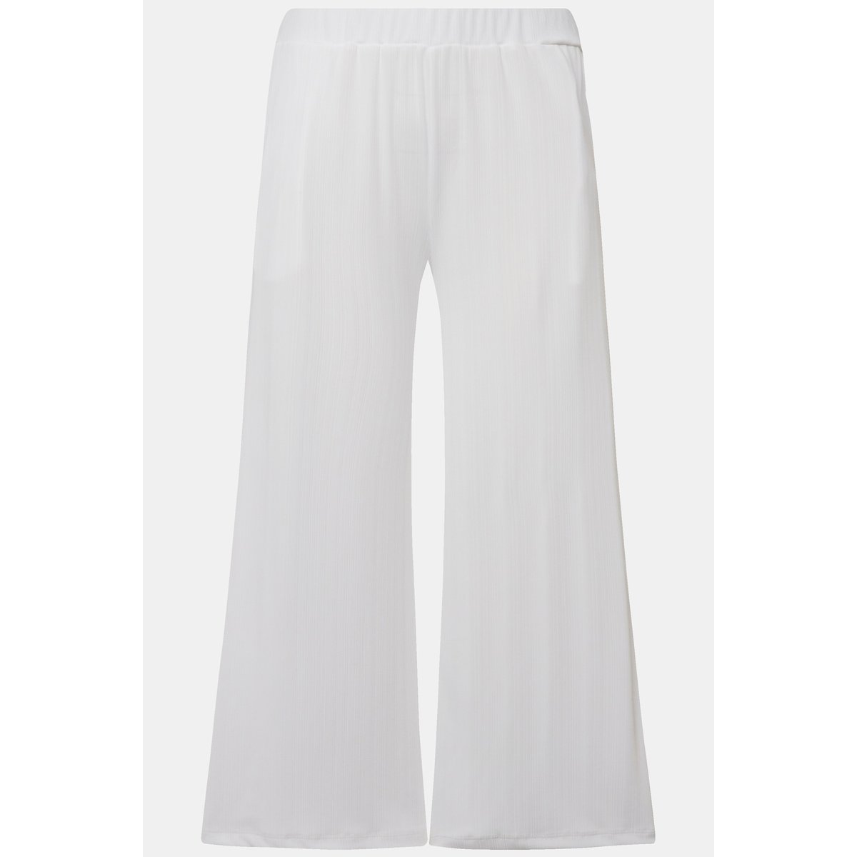 Jupe-culotte en tissu texturé. blanc neige, ULLA POPKEN