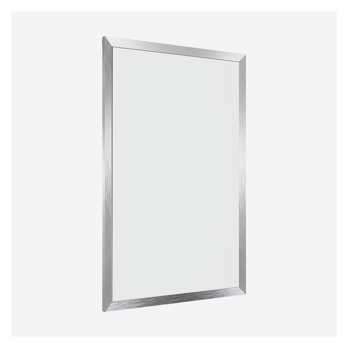 Miroir rectangulaire en aluminium ELYO argenté, HABITAT
