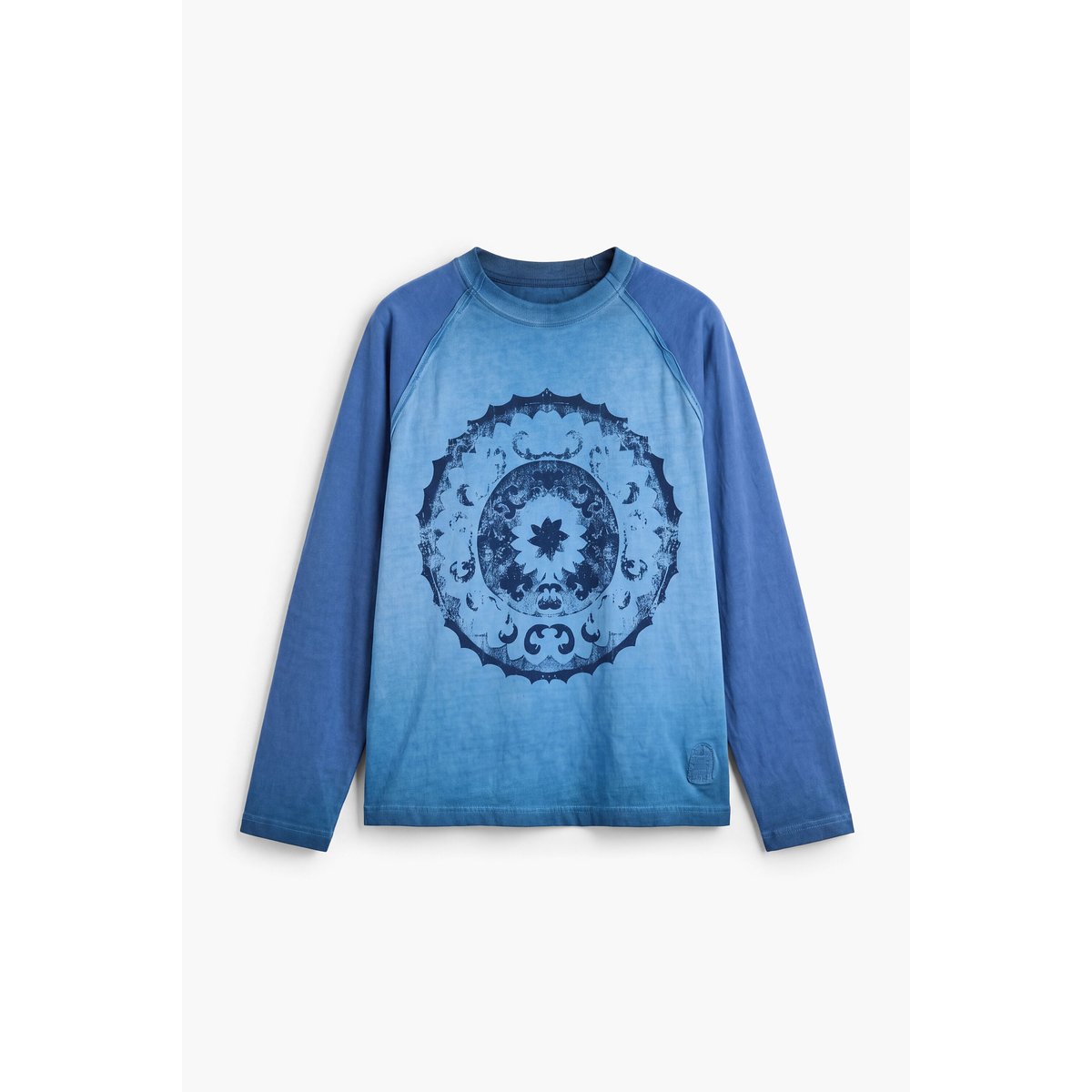 T-shirt à manches longues dégradé bleu, DESIGUAL
