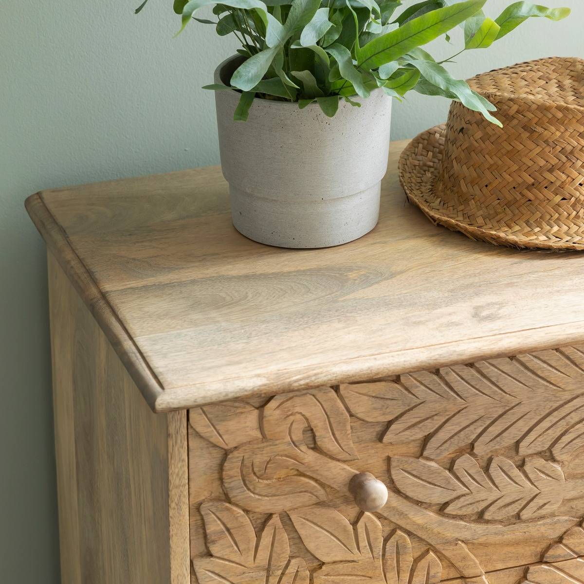 Commode en bois de manguier ADONIE bois clair, MADE IN MEUBLES