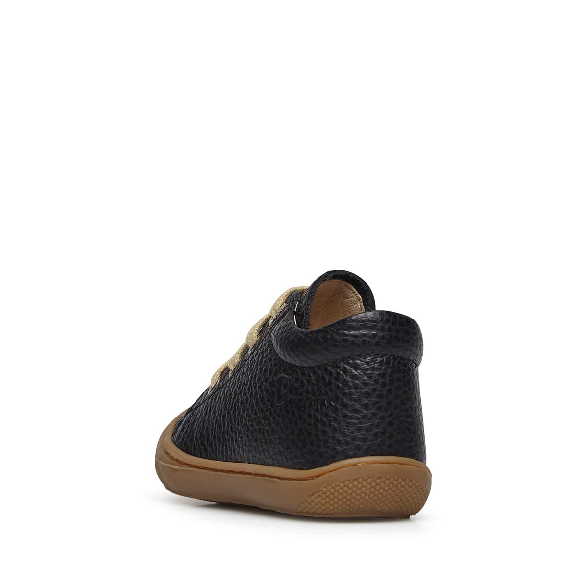 Chaussures Premiers Pas En Cuir Cocoon noir, NATURINO