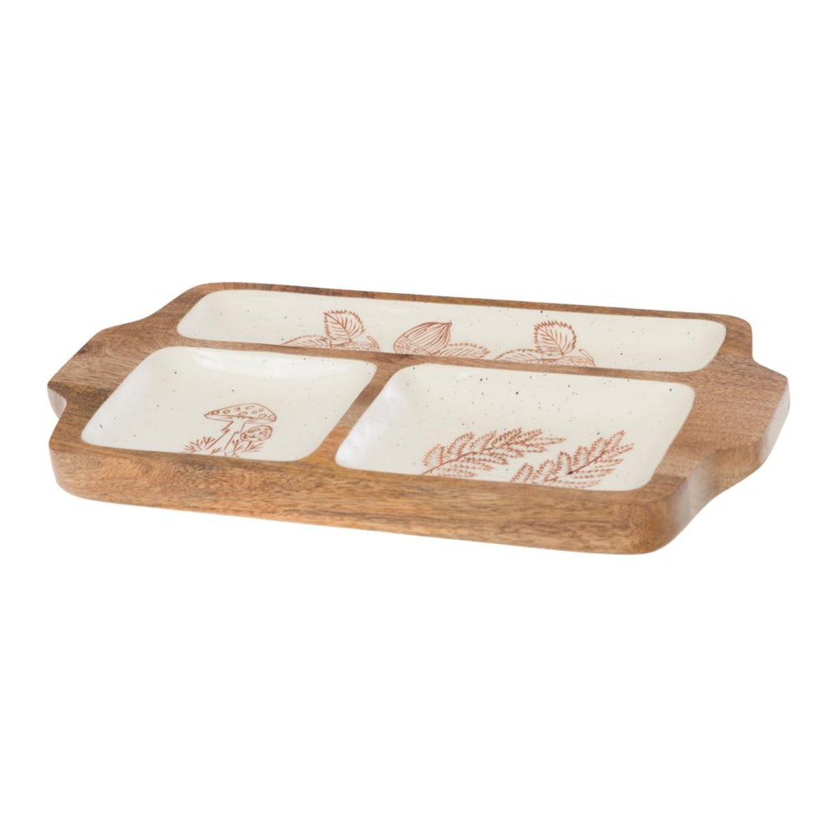 Plat Apéritif Hector 30,5 x 18,5 cm marron, AMADEUS