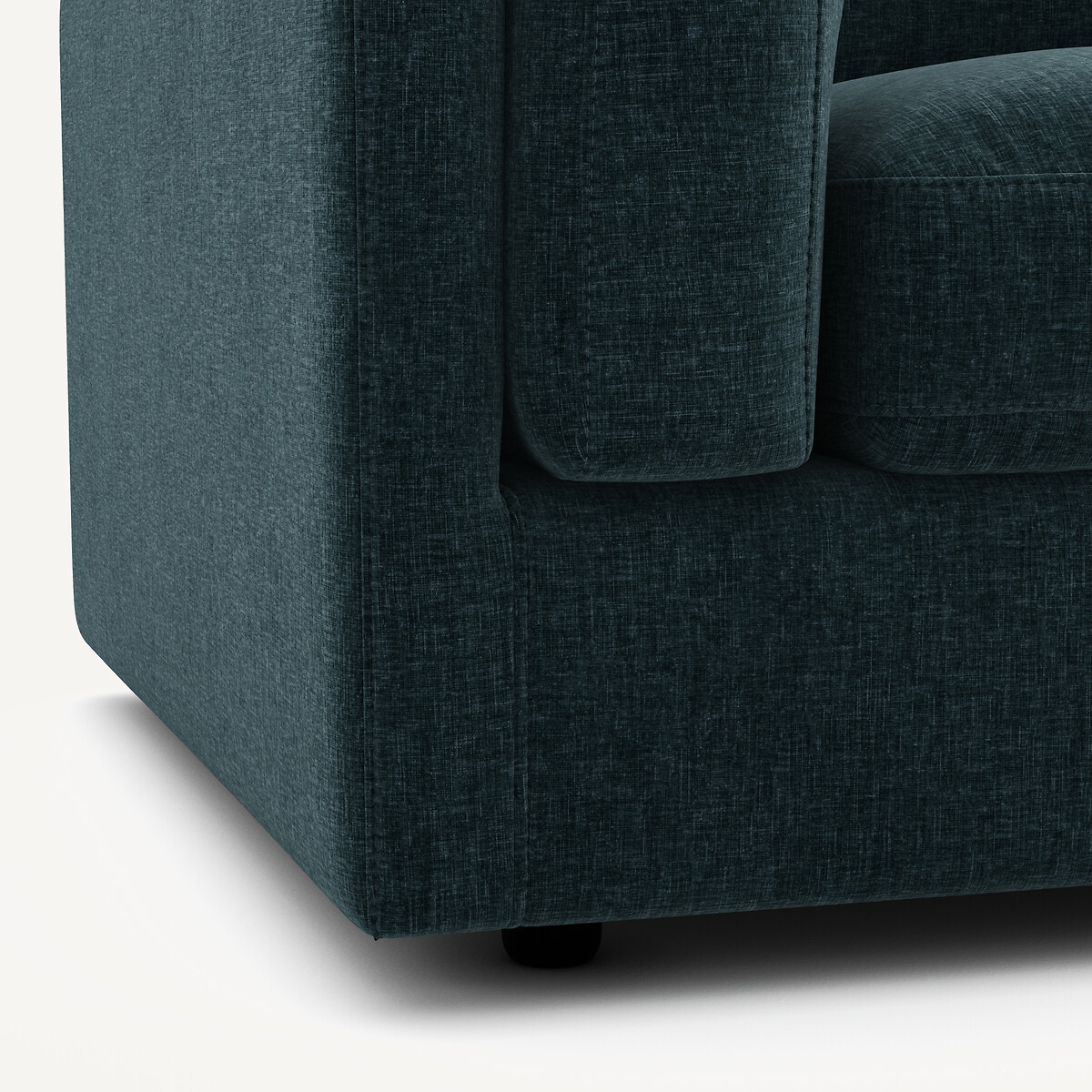 Angle méridienne convertible, velours chenille, CÉSAR vert sarcelle, AM.PM