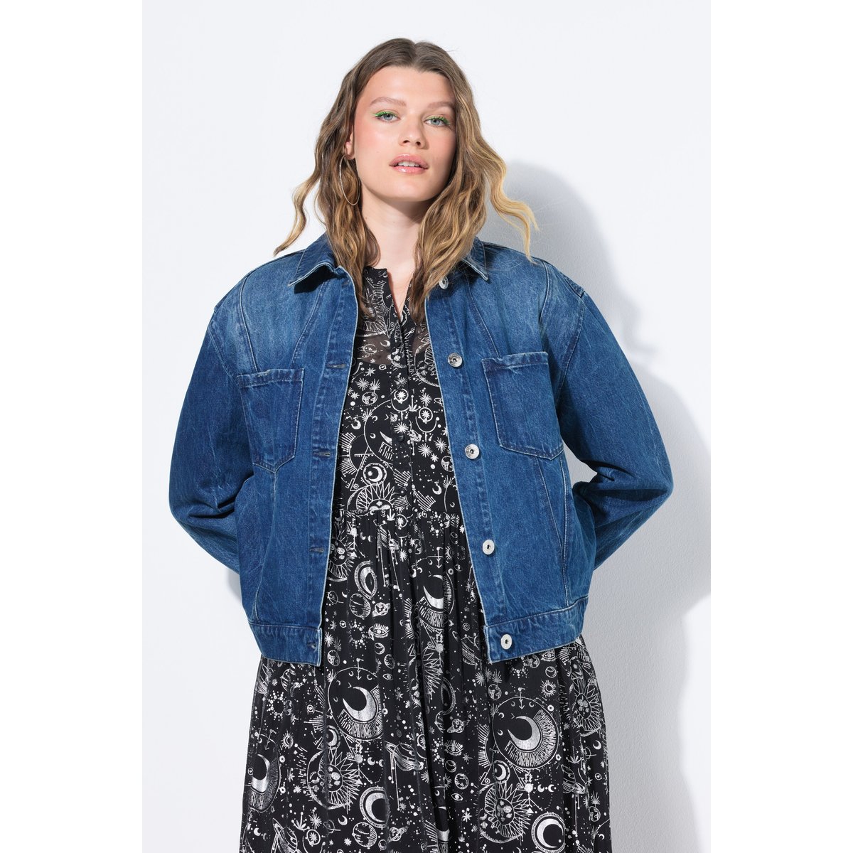 Veste en jean oversize bleu jean, STUDIO UNTOLD