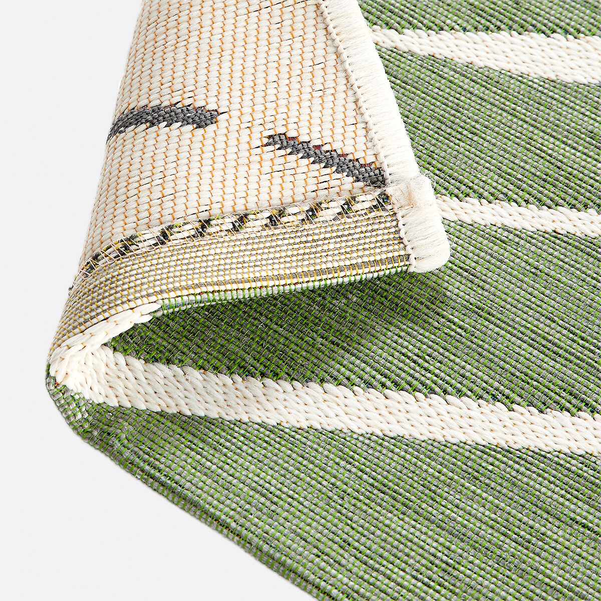 Alfombra tejida plana de interior y exterior, Mokoa verde, LA REDOUTE INTERIEURS