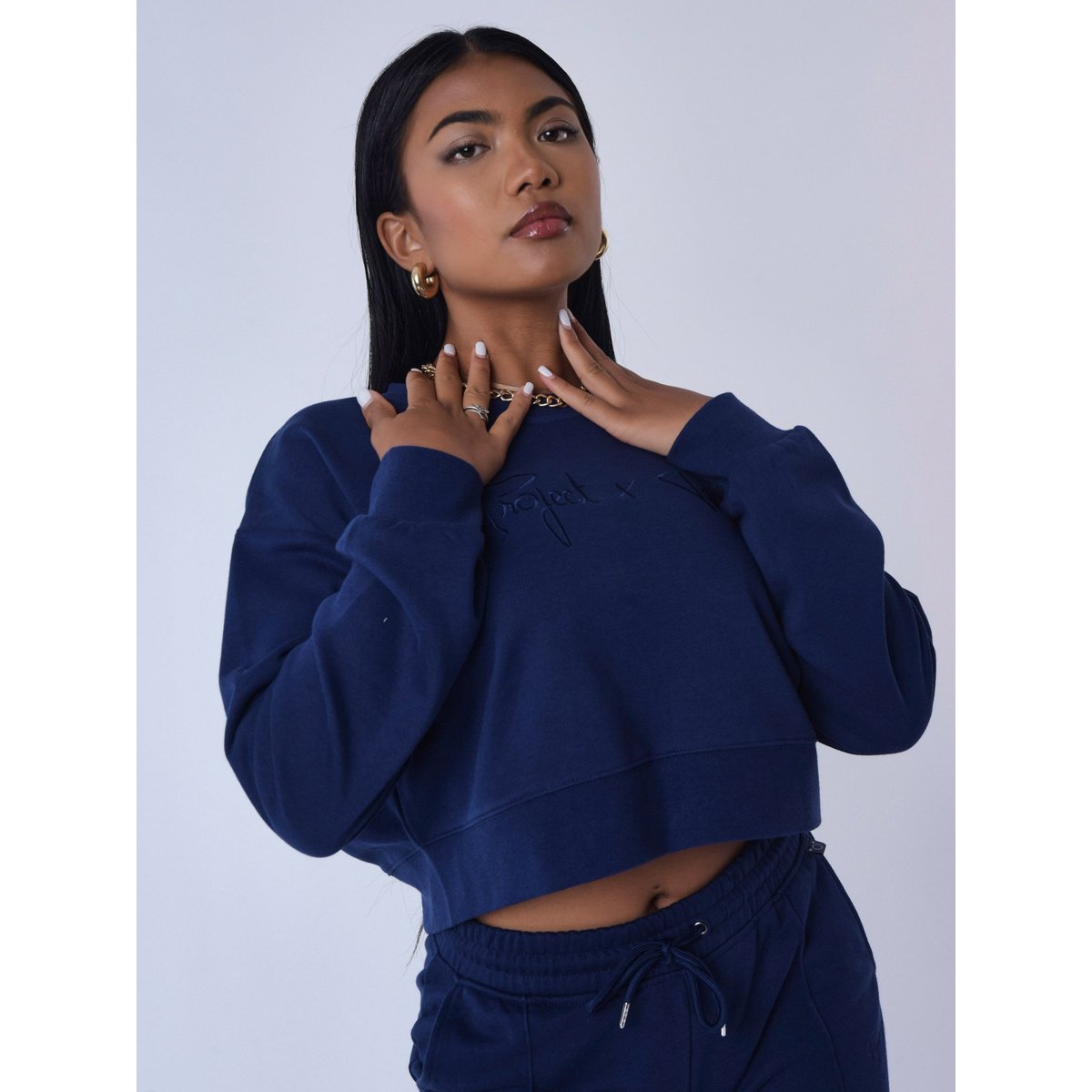 Sweat basic court ample bleu nuit, PROJECT X