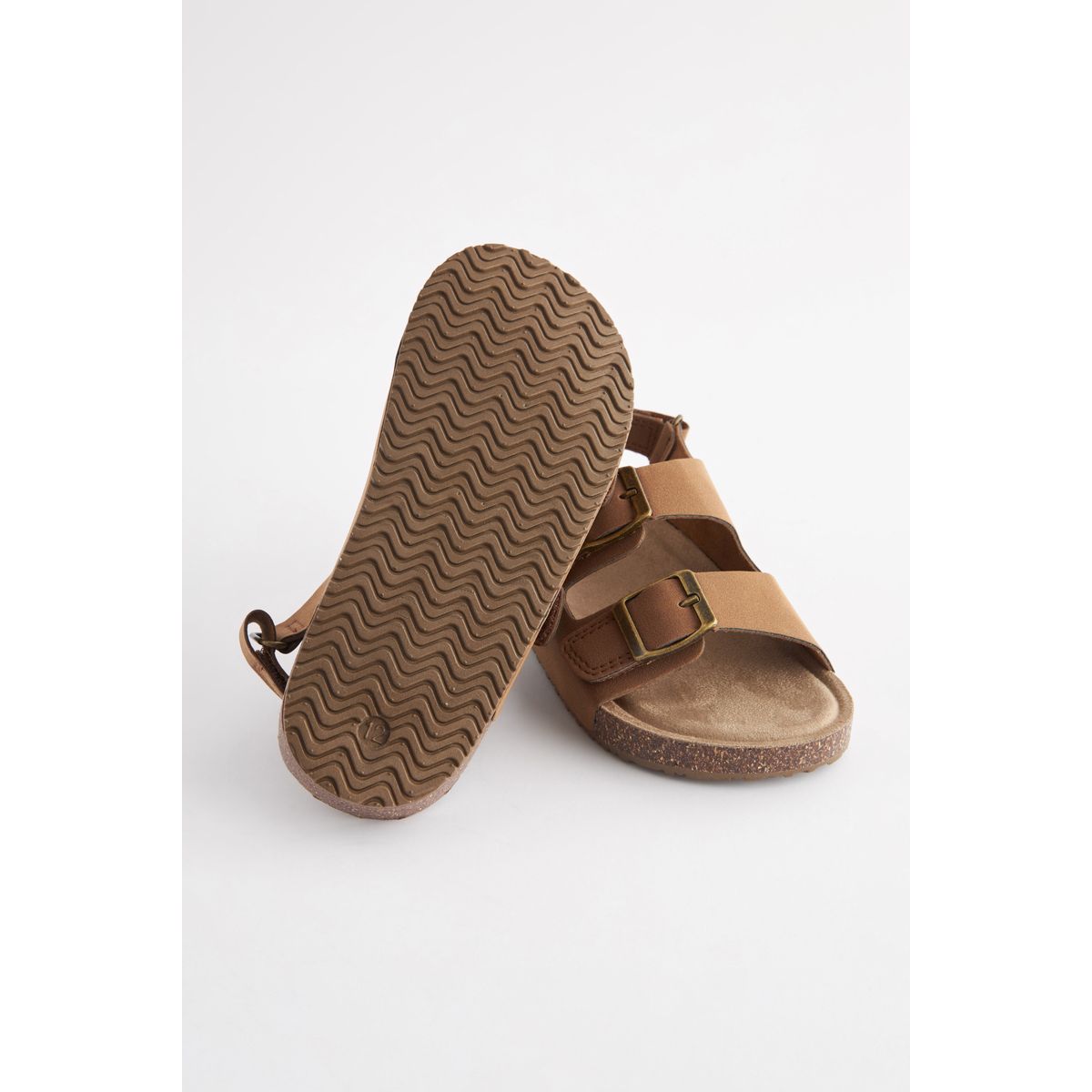 Sandales ouvertes pour l'été marron fauve, NEXT