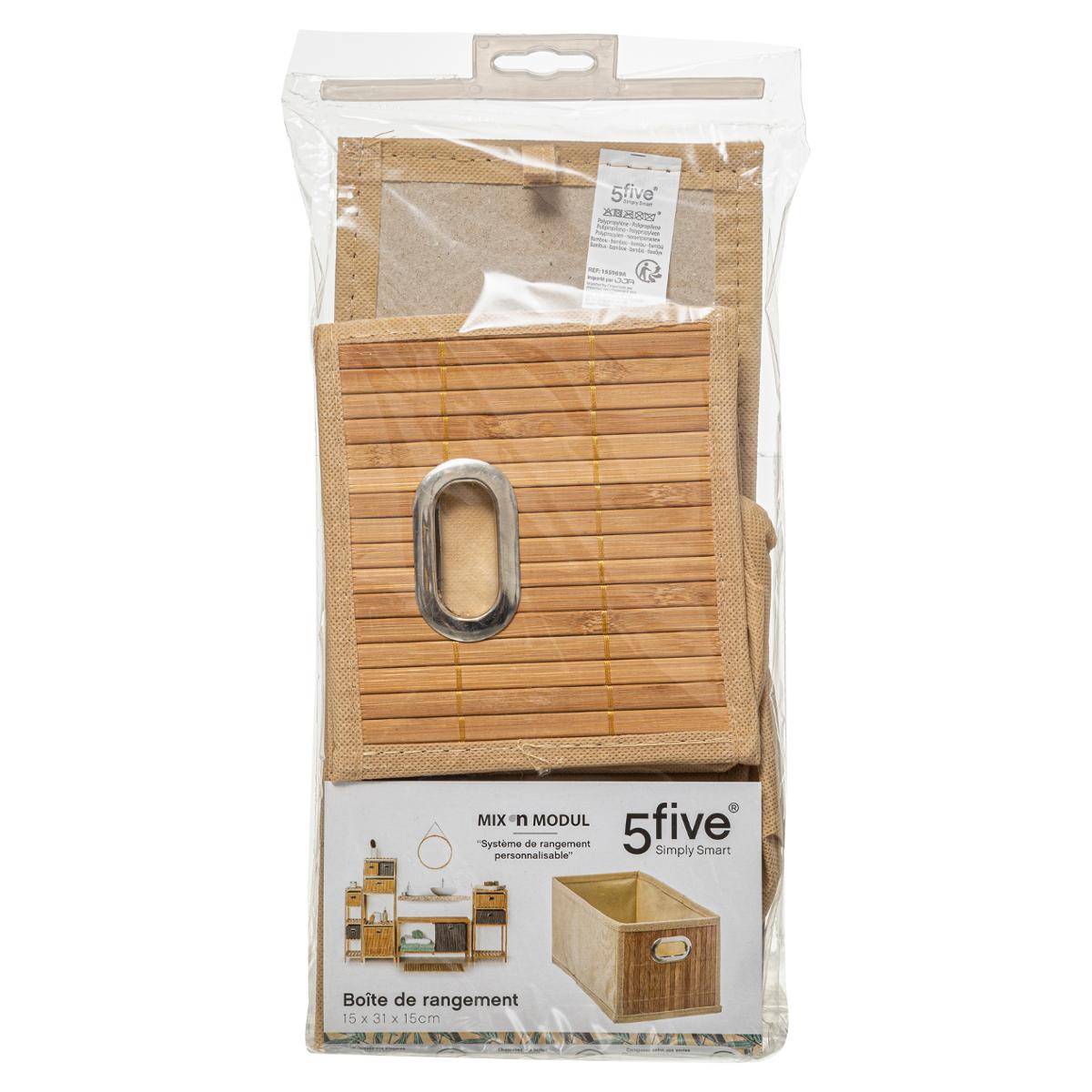 Panier à lattes en bambou MIX'N MODUL marron, 5FIVE SIMPLY SMART