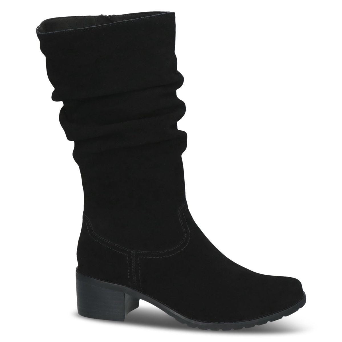 Bottine en cuir noir suède, CAPRICE