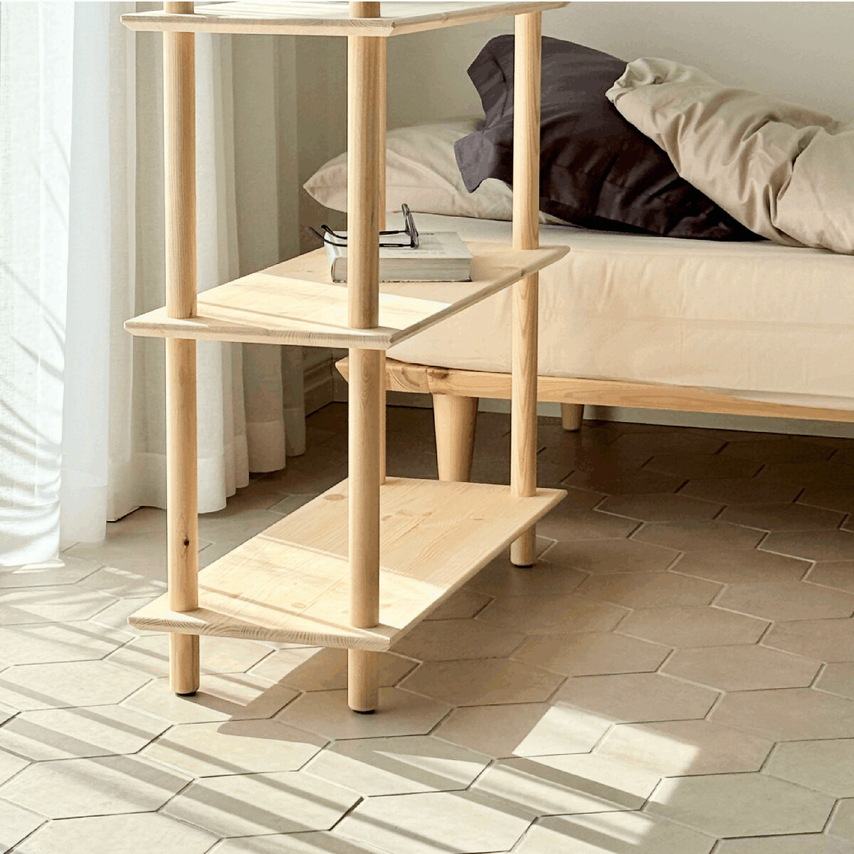 Etagère Elégance - 185X80 bois clair, EUROPE & NATURE
