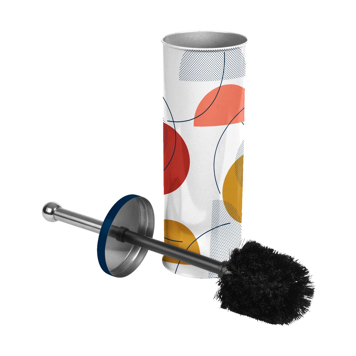 Brosse de toilette 9.5 x 37 cm color pop blanc, EDEN