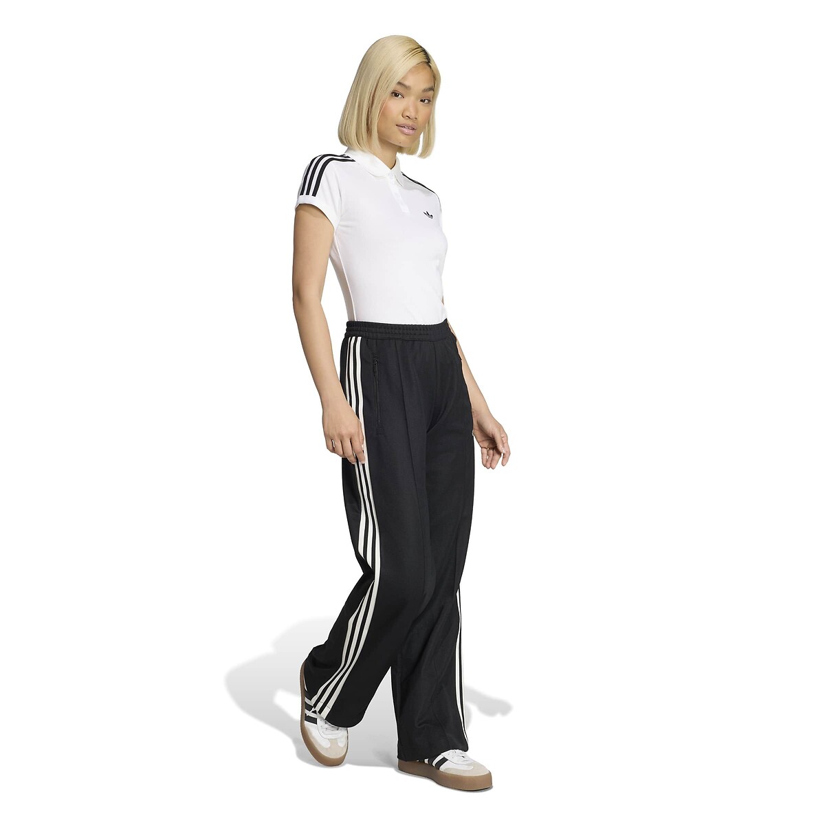 Pantaloni tuta a gamba larga nero , adidas Originals