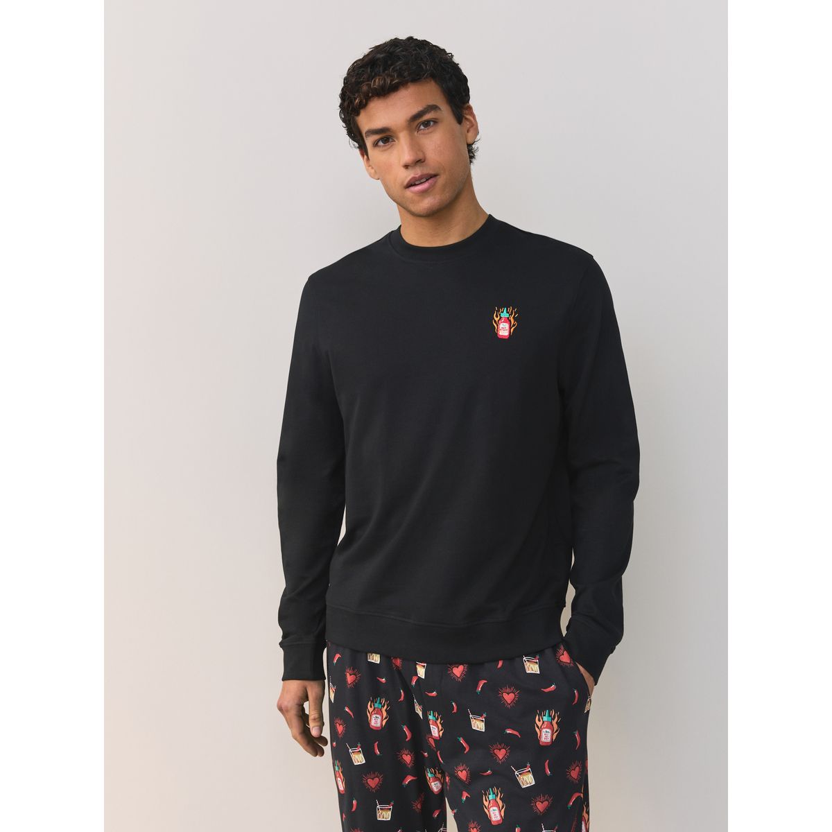 Pyjama hot sauce st valentin noir/rouge, NEXT