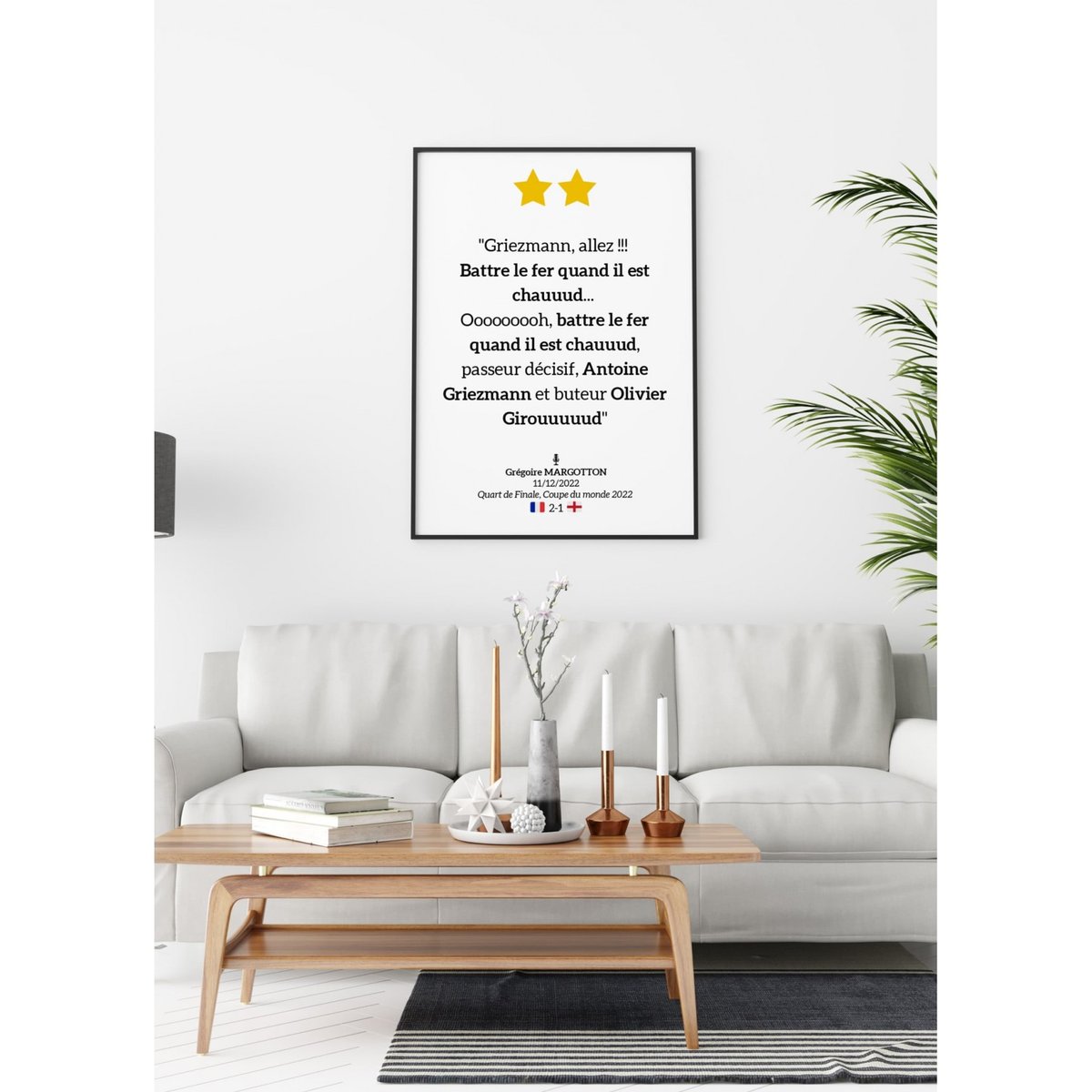 Affiche Battre le fer quand il est chaud blanc, L'AFFICHERIE