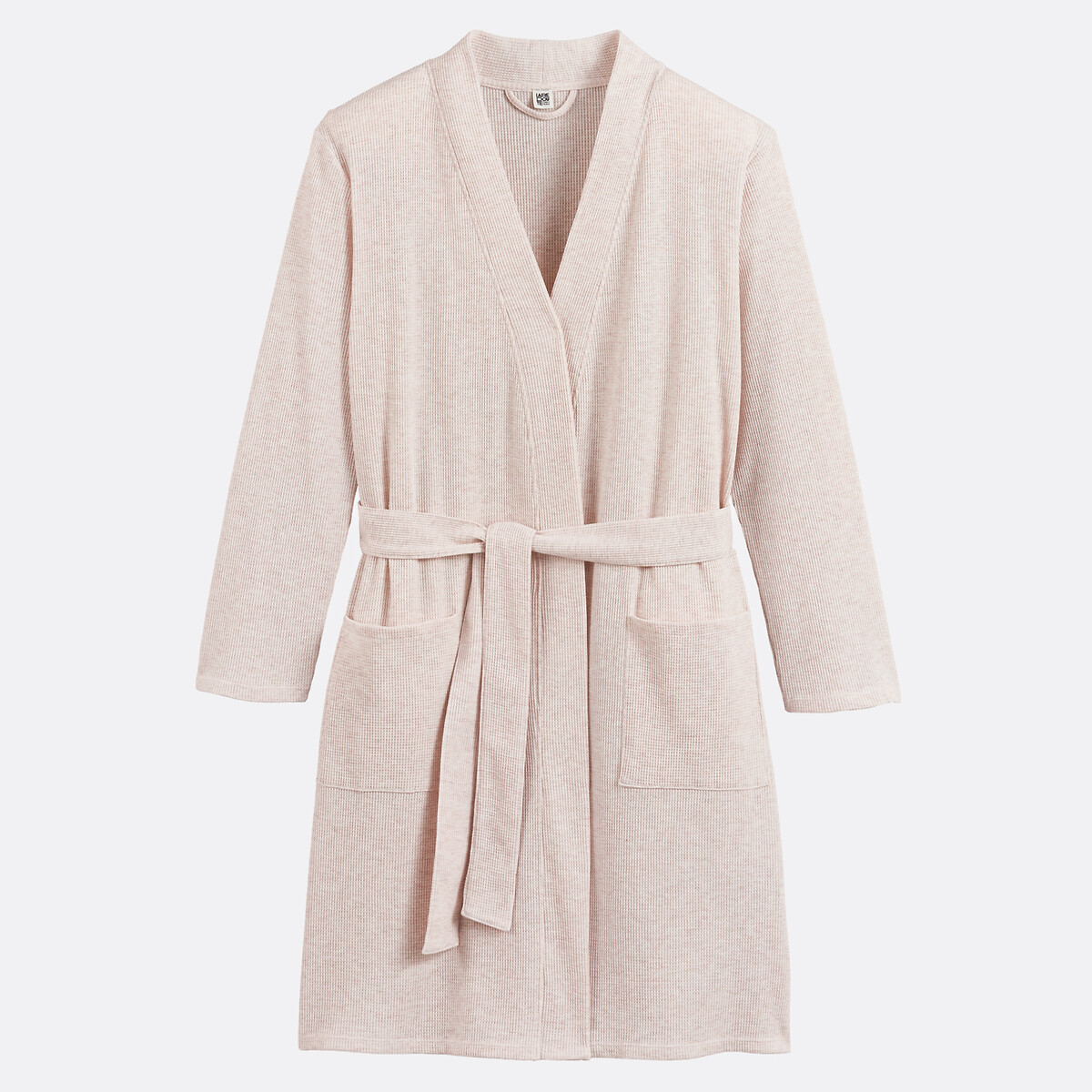 Peignoir nid d'abeille beige chiné, LA REDOUTE COLLECTIONS